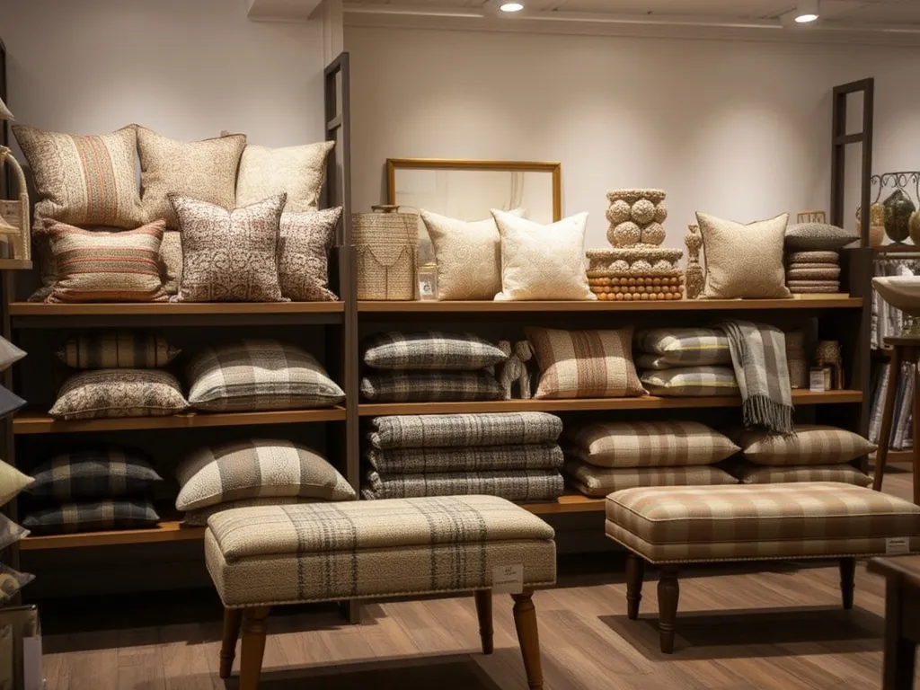 Wool throw in cocoa and cream stripes